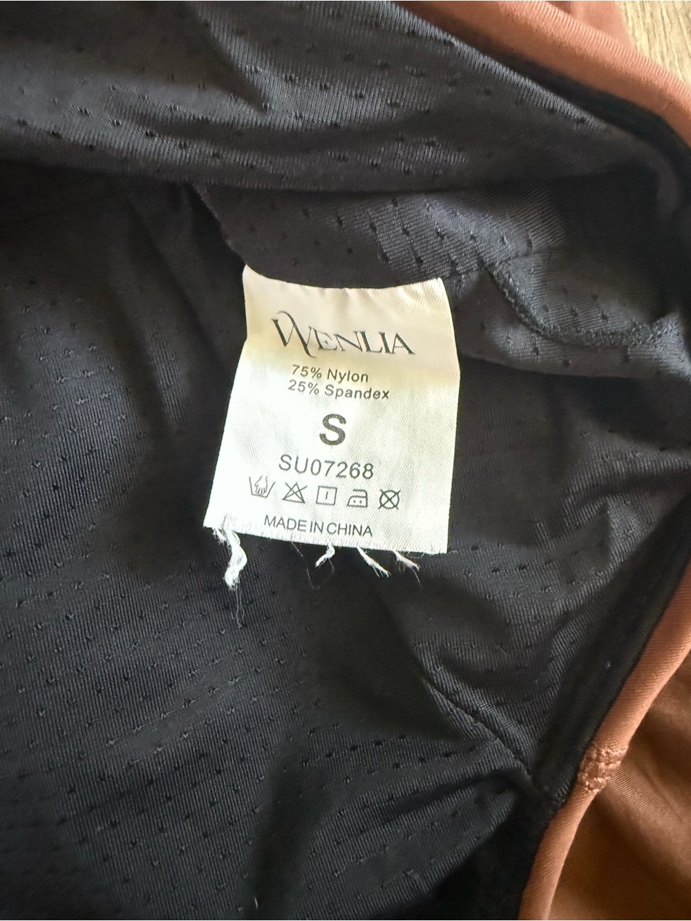 Wenlia Romper Brown Wenlia Workout Romper Onesie with Padded Bra Size Small - Picture 6 of 11
